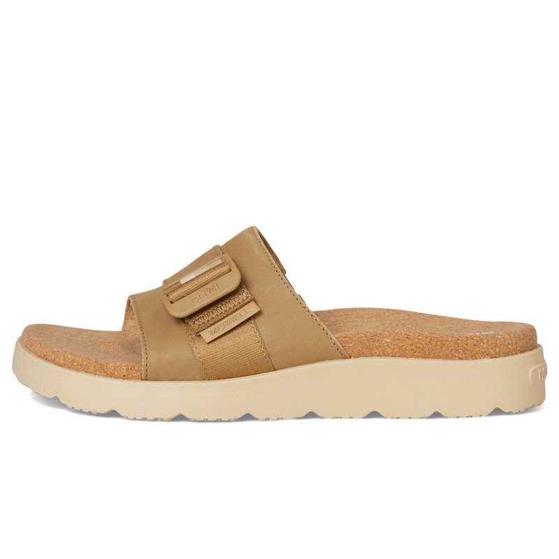 Merrell Women's Fleur Slide Sandal, Beaver, 8