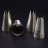 Tumtanm Large Piping Nozzles, 4Pcs #2CZ #D66#4B #1M Stainless Steel