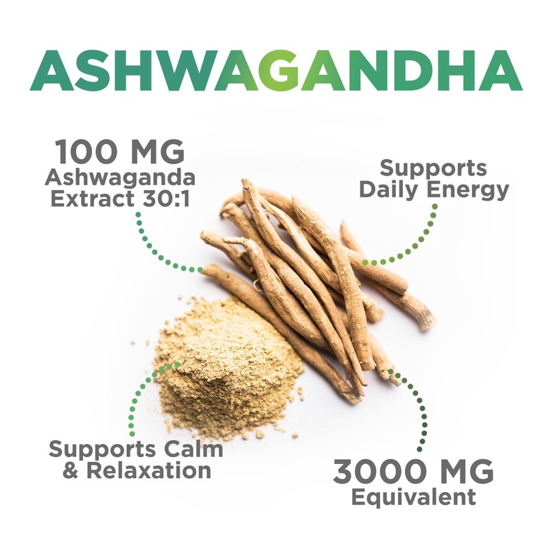 Ashwagandha Gummies 30:1 Extract - 3000mg Equivalent - Advanced Ashwagandha