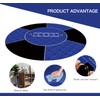 IKULE Texas Hold'em Poker Mat Water Repellent Portable Round Poker