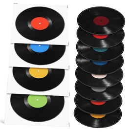 STOBOK 12 discos de vinilo para decoración del hogar, discos de decoración estética, discos de decoración de discoteca, discos decorativos de pared, música, decoración de habitación, discos, adorno de