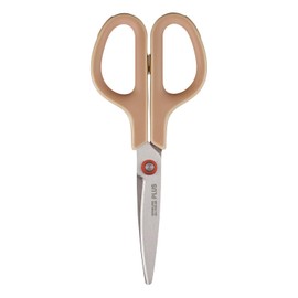 Plus SC-175S-AB 34-396 Scissors, Fit Cut Curved Antibacterial Grip, Limited Edition, Retro Beige