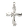 JewelryWeb 925 Sterling Silver Solid Polished Freeform Religious Faith Cross