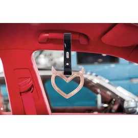 Glitter Devil Demon Heart Bronze JDM TSURIKAWA Ring Subway Train Bus Handle Strap Charm Drift