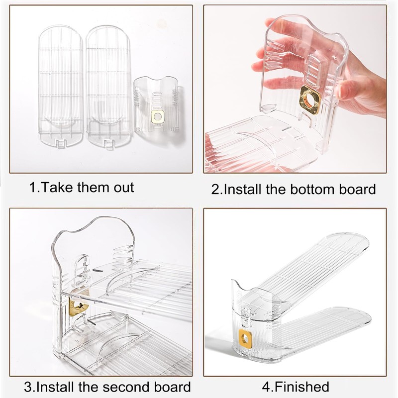 Copidrum 12Pack Shoe Slots Organizer for Closet Shoe Stacker Shoe