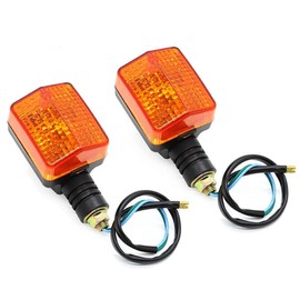 BuliBoao Motorcycle Rear Turn Signal Light Pair for Honda XL250R 1984-1987, XL350R 1984-1985, NX125 1988-1990, Nighthawk 250 CB250 1992-2008, Reflex 200 TLR200 1986-1987