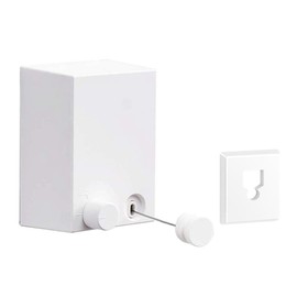 Space-Saving Indoor Retractable Clothesline with No Drilling Installation - Chic and Practical