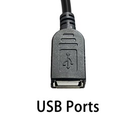 SYGGDERS RJ11 to USB Adapter, RJ116p4c to USB Female Cable, Used for Telephone Communication, Fax Machine, Modulation and Demodulation Adapter (30cm)
