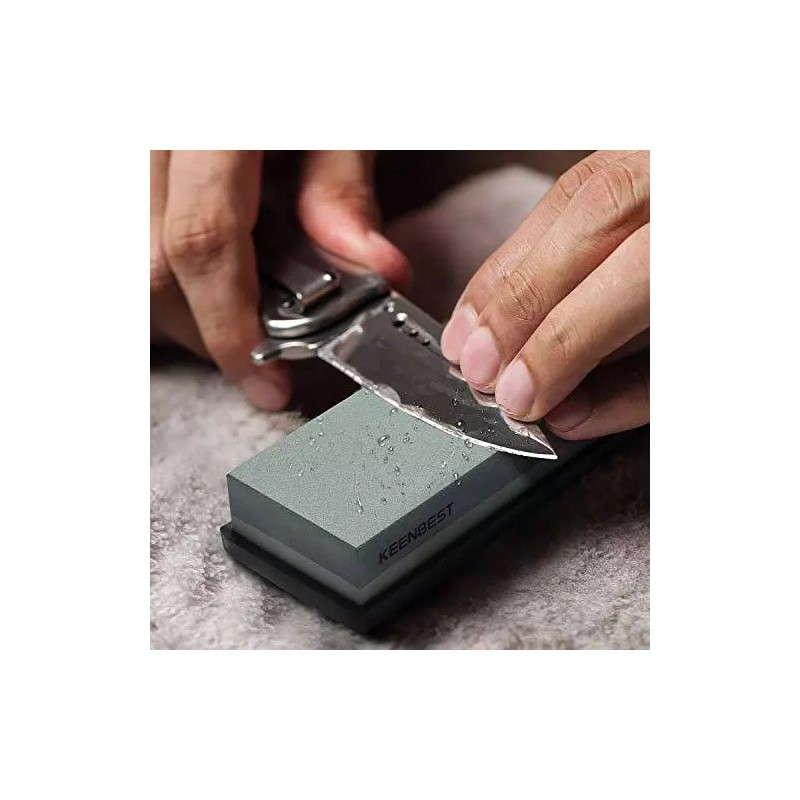 KEENBEST Actual Grit Premium Material Sharpening Stone 2 Side 400/1000