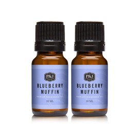 P&J Trading Fragrance Oil | Blueberry Muffin Oil 10ml 2pk - Candle Scents for Candle Making, Freshie Scents, Soap Making Supplies, Diffuser Oil Scents