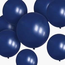 Navy Blue Balloons 100 Pack 12 inch Round Helium Navy Balloons for Graduation Birthday Party Backdrop Decorations