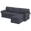 Slipcover Only. Durable Ektorp Loveseat Chaise 4 Seat Sofa Cover
