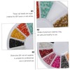 BIUDECO Creative Nail Art Gems Assorted Nail Rhinestones Pearl Beads