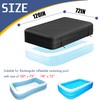 CQQGO Rectangular Pool Cover for Inflatable Pool, Upgrade Design 420D