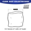 WZKO 709563 Dust Collector Bags Clear Plastic for JET Lower