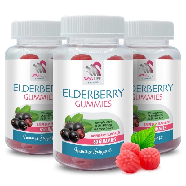 SWAN LIFE ESSENTIALS Elderberry pop - ELDERBERRY GUMMIES - Daily