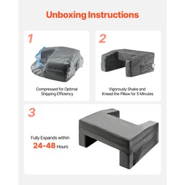 VEVOR Reading Pillow for Gaming, Extra Large Lap Desk Pillow with Pockets and Cup Holder, Laptop Pillow with Memory Foam Bed Rest, Bed Pillow for Sitting Up for Gaming, Reading, Resting, Working, Grey