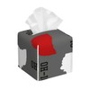 WCMYII Tissue Box Cover Ohio State Gray Modern PU Leather