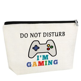 Gamer Gifts for Women Makeup Bag Best Gaming Gifts for Video Game Lover Novelty Birthday Gift for Gamer Players Enthusiasts Thanksgiving Christmas Presents for Friends Her Cosmetic Bag with Zipper