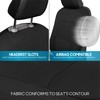 BDK PolyPro Car Seat Covers Full Set in Solid Black,
