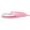 Creativery Checked Ribbon 6 mm x 20 m Pink