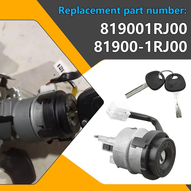Ignition Lock Cylinder 81900-1RJ00 819001RJ00, Fit for Hyundai Accent 2015-2017,