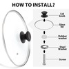 12 inch Tempered Glass Lid for Pots, Frying Pans and