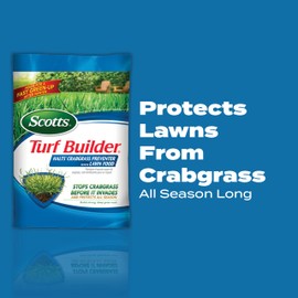 Scotts Turf Builder Halts Crabgrass Preventer with Lawn Food - Pre-Emergent Weed Killer, Lawn Fertilizer, 5,000 sq. ft., 13.35 lbs. (2-Pack)
