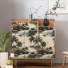Tropical Coastal Peel and Stick Wallpaper, Palm Tree and Island