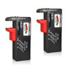 2Pcs Battery Tester Checker, Universal Battery Checker for AA AAA