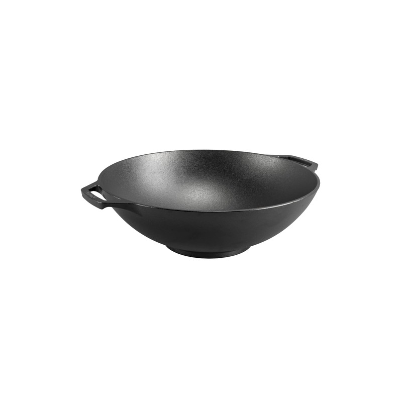 Lodge Pre-Seasoned Cast Iron WOK - Dual Assist Handle -