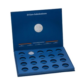 Leuchtturm 361752 Coin Box for 20 German 20 Euro Commemorative Coins in Capsules - Without Coins and Capsules