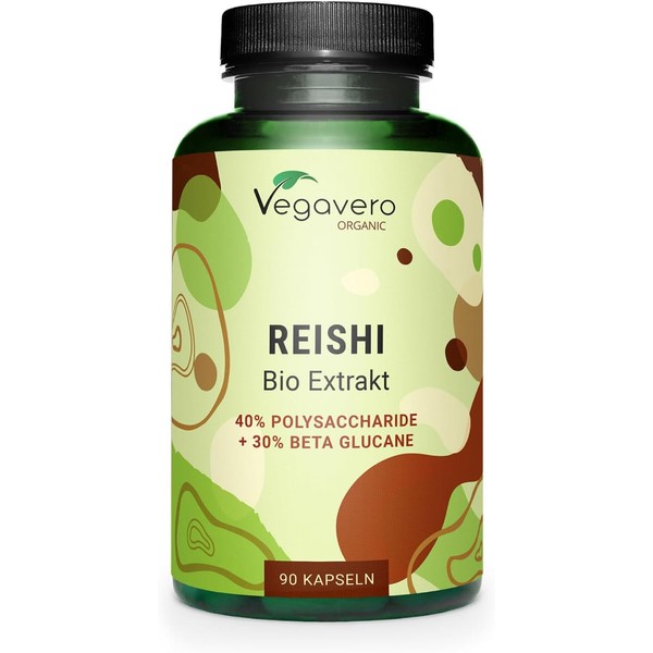 Organic Reishi Capsules | 9000 mg from Extract (15:1) |