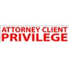Attorney Client Privilege JYP PA1040 Pre-Inked Rubber Stamp Red Ink