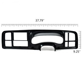 DOTCOM Double Din Stereo Radio Dash Compatible with 1999 2000 2001 2002 Chevy Silverado GMC Sierra,Fit GM Full-Size Trucks 1999-2002 Dash Bezel Cover Kit Car Stereo Radio Install Dash Kit Double Din