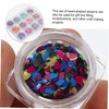 Mikinona Elegant Face Glitter Nail Art Sequins Heart Design Sticker