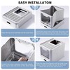 Tehoao Enclosed Cat Litter Box with Lid Top Exit Covered