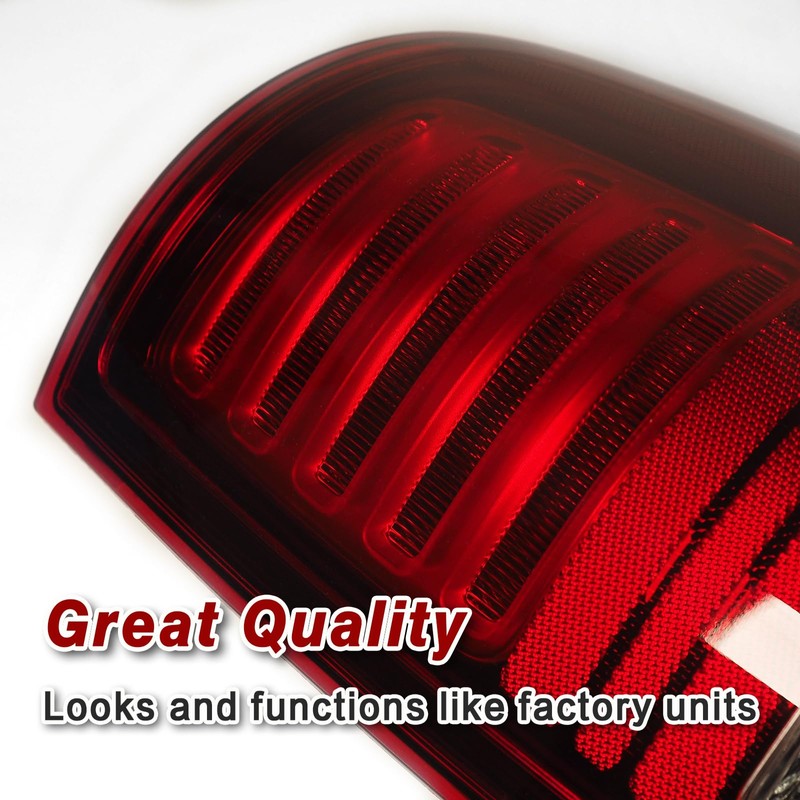 KNSPEC LED Tail Lights Compatible with 2014-2018 Dodge Ram 1500