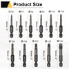 HARFINGTON 11pcs T6-T40 Security Torx Head Screwdriver Bit 1/4" Hex