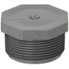 Spears 450-G Series PVC Pipe Fitting, Plug, Schedule 40, Gray,