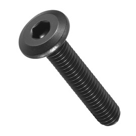 METALLIXITY Flat Head Hex Socket Cap Screws Bolts(1/4"-20x1-1/2) 10Pcs, 304 Stainless Steel Hex Socket Furniture Bolts Screws - for Furniture Woodworking Project, Black
