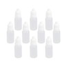 10pcs10ml Lab Dropping Bottles,Squeezable Plastic Liquid Dropper Bottles,Empty Eye Liquid