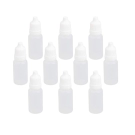 10pcs10ml Lab Dropping Bottles,Squeezable Plastic Liquid Dropper Bottles,Empty Eye Liquid Bottles,Eye Droppers Bottles (translucent 10pcs)