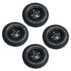 4 Pack - 8" Black Rim Pneumatic Tire/Wheel for Training