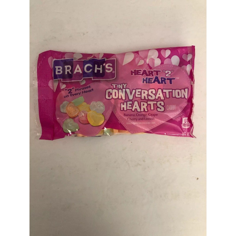 Brach's Tiny Conversation Hearts Candy-Heart “2”Heart-U Will Receive 1ea 7oz