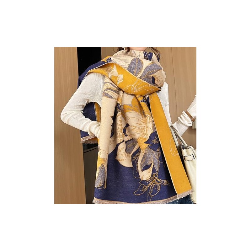 GFM® Cashmere Texture Pashmina Style Scarf Shawl for Autumn Winter