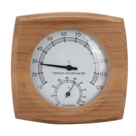 2-In-1Sauna Temperature Cedar Wood Thermometer Hygrometer Thermo-Hygrometer Sauna Equipment Accessory