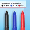 Paper Mate 4621401 Ballpoint Stick Pen, Medium Point, 60/PK, Black