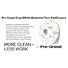 Pro-Graad 13” 330mm Grey/White Melamine Eraser Floor Pad, 68482, 5