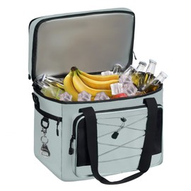 Maelstrom Maelstrom Collapsible Soft Sided Cooler - 60 Cans Extra Large Lunch Cooler Bag Insulated Leakproof Camping Cooler, Portable for Grocery Shopping, Camping, Tailgating and Road TripsBlack